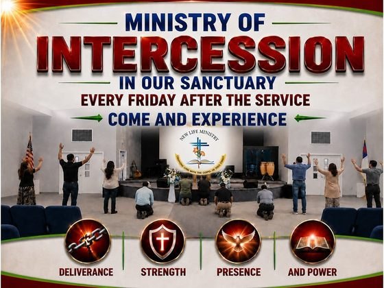 Ministry of Intercession in our sanctuary, every Friday after the service