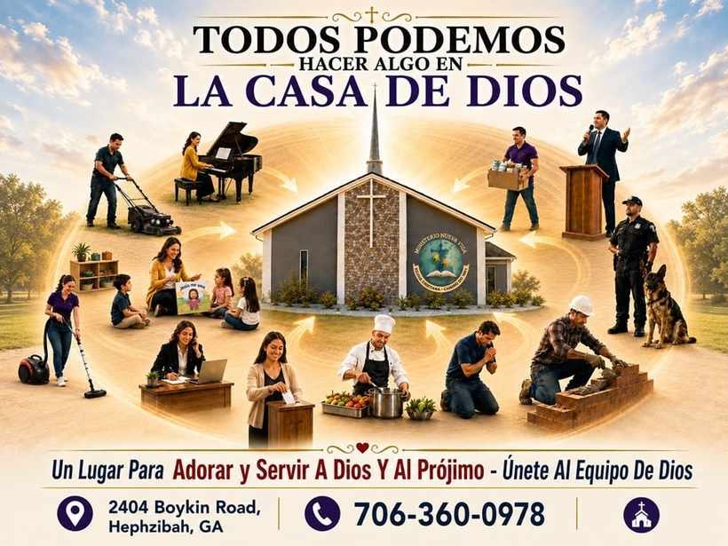 Todos podemos hacer algo en la casa de Dios