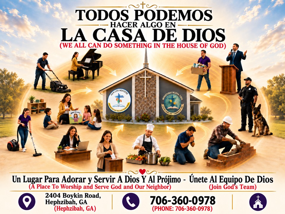 Todos podemos hacer algo en la casa de Dios