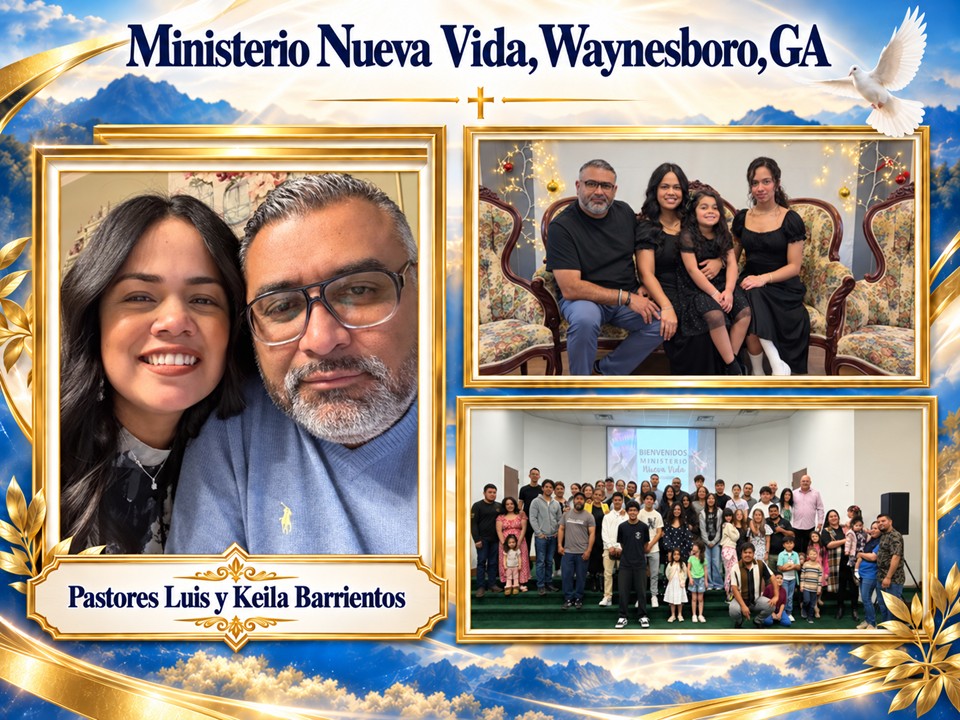 Pastores Luis y Keila Barrientos, Ministerio Nueva Vida, Waynesboro, GA