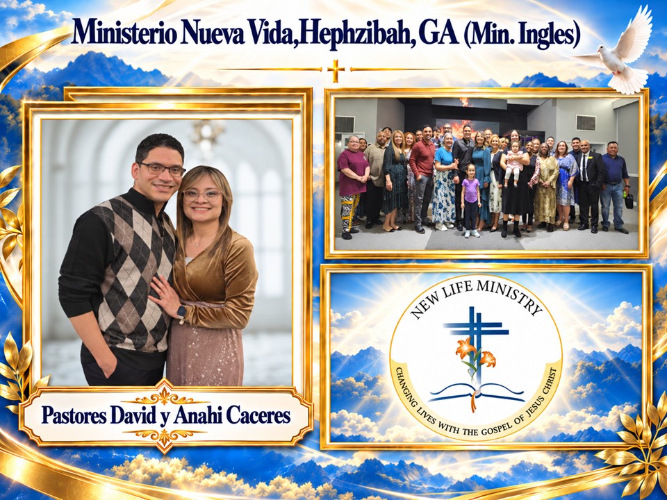Pastores David y Anahi Caceres, Ministerio Nueva Vida, Hephzibah, GA, Ministerio en Ingles